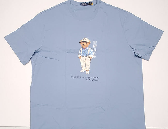 Nwt Polo Big & Tall Coastal Prep Style Bear Tee (Blue)