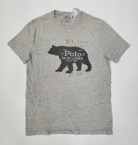 Nwt Polo Ralph Lauren Big Pony Paint Spellout Tee