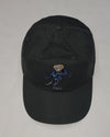 Nwt Polo Ralph Lauren Grey Polo Ski Bear Leather Strap Back Hat