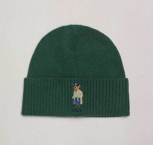 NWT Polo Ralph Lauren Green Heritage Polo Bear Skully - Unique Style