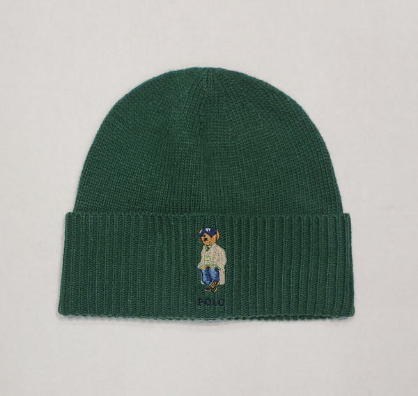NWT Polo Ralph Lauren Green Heritage Polo Bear Skully - Unique Style
