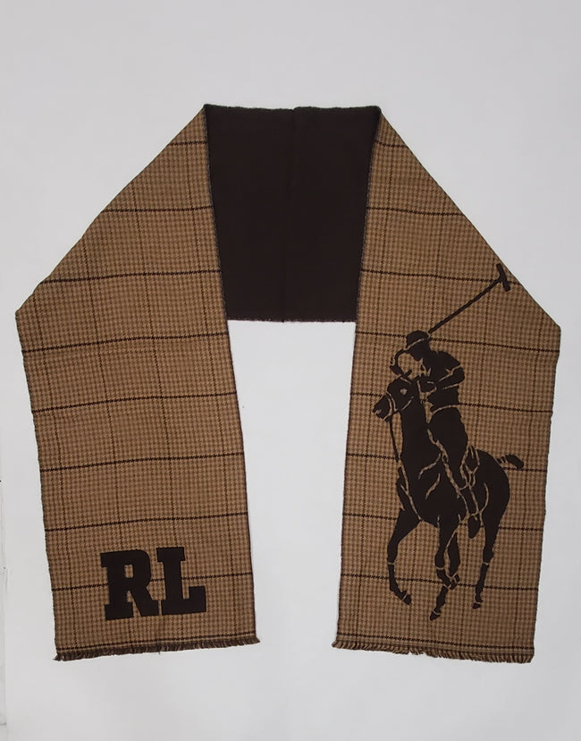 Nwt Polo Ralph Lauren Wool Blend Big Pony Scarf