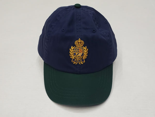 Nwt Polo Ralph Lauren Navy/Green Crest Adjustable Hat