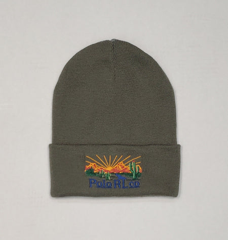 NWT Polo Ralph Lauren Olive Southwestern Desert Patch Skully - Unique Style