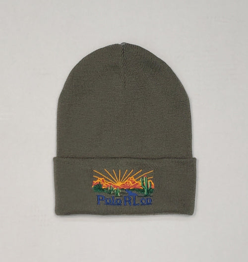 NWT Polo Ralph Lauren Olive Southwestern Desert Patch Skully - Unique Style