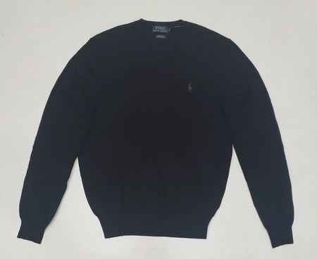Nwt Polo Ralph Lauren Women's Black Crest Sweater