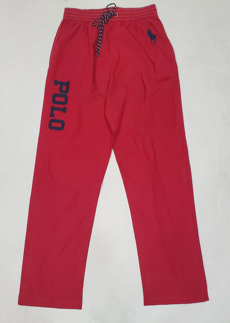 Nwt Polo Ralph Lauren Red Allover Basketball Bear Print Pajamas