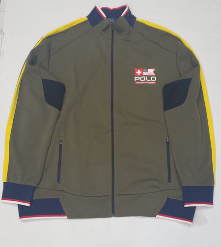 Nwt Polo Ralph Lauren Burgundy/Navy 'P' Allstars New York Wool Jacket
