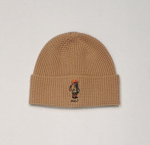 NWT Polo Ralph Lauren Khaki Hiker Polo Bear Skully - Unique Style