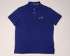 Nwt Polo Ralph Lauren Blue w/ Yellow Small Pony Custom Slim Fit Polo