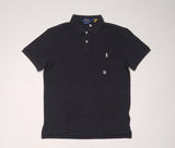 Nwt Polo Ralph Lauren Black Heather w/ Grey Small Pony Custom Slim Fit Polo