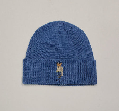 NWT Polo Ralph Lauren Blue Heritage Polo Bear Skully - Unique Style