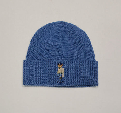 NWT Polo Ralph Lauren Blue Heritage Polo Bear Skully - Unique Style