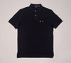 Nwt Polo Ralph Lauren Black w/ Red Small Pony Classic Fit Polo