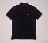 Nwt Polo Ralph Lauren Black w/ Red Small Pony Classic Fit Polo