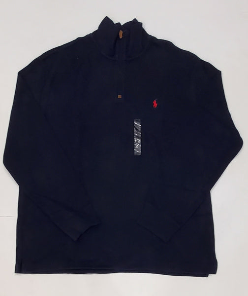 Nwt Polo Ralph Lauren Navy w/Red Horse Half-Zip Sweater