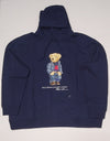 Nwt Polo Big & Tall Navy RL Denim Streetwear Style Teddy Bear Hoodie