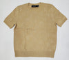 Women's Polo Ralph Lauren Tan S/S Knitted Sweater Shirt