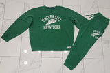 Nwt Polo Ralph Lauren Green University Polo New York Sweatsuit - Unique Style