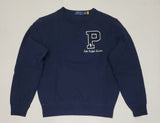 Nwt Polo Ralph Lauren Navy 'P' Sweatshirt With Matching Joggers