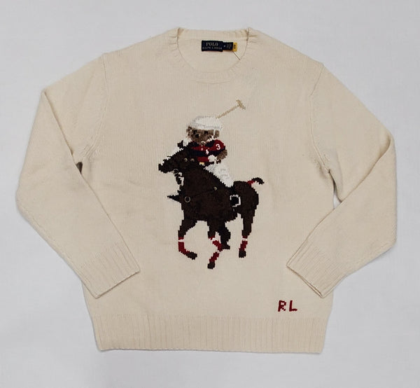 Nwt Polo Ralph Lauren Women's Bear on Pony Sweater