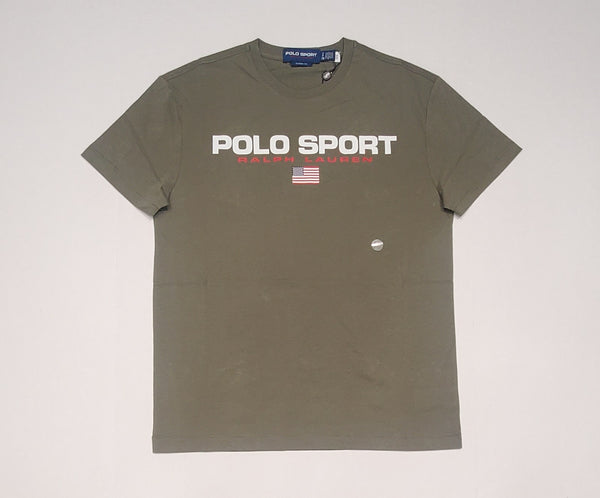 Nwt Polo Ralph Lauren Olive Spellout Classic Fit tee