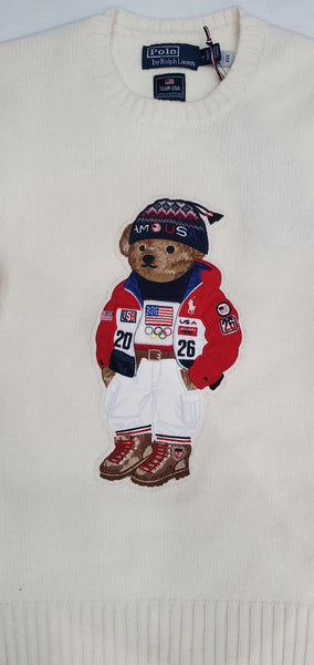 Nwt Polo Ralph Lauren Team USA Olympic Teddy Bear Sweater