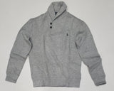 Nwt Polo Ralph Lauren Grey w/Olive Horse Shawl Neck Two Button Sweater - Unique Style