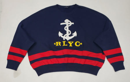 Nwt Polo Ralph Lauren Women's Cashmere Logo Print Sweater