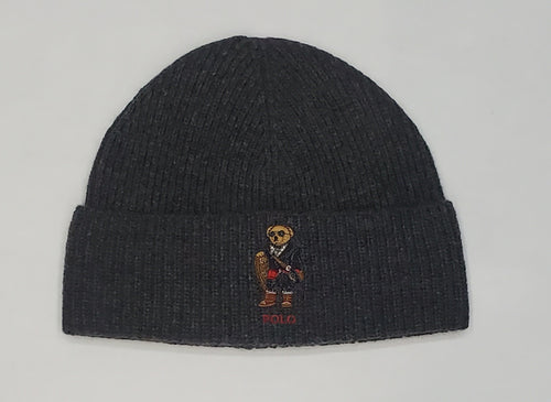 Nwt Polo Ralph Lauren Grey Snow Explorer Teddy Bear Skully