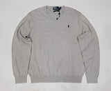 Nwt Polo Big & Tall Grey w/Navy  Horse Cotton Round Neck Sweater - Unique Style