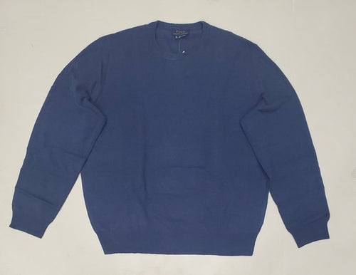 Nwt Polo Ralph Lauren Shale Blue w/Blue Horse Round Neck Wool Sweater - Unique Style