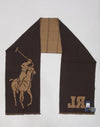 Nwt Polo Ralph Lauren Wool Blend Big Pony Scarf