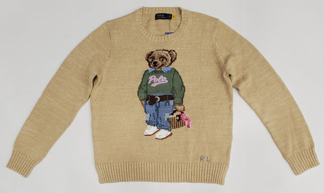 Nwt Polo Ralph Lauren Women's Handbag Teddy Bear Sweater - Unique Style