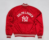 Nwt Polo Ralph Lauren Yankees Red NY Satin Jacket