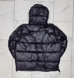 Nwt Polo Ralph Lauren Glossy Black Small Pony Hoodie Down Jacket