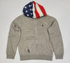 Nwt Polo Ralph Lauren USA Flag Hood Hoodie - Unique Style