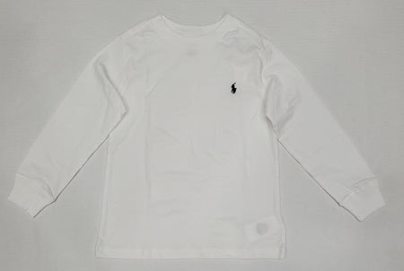 Nwt Kids Polo Ralph Lauren Grey Small Pony  L/S Tee (2T-7T)