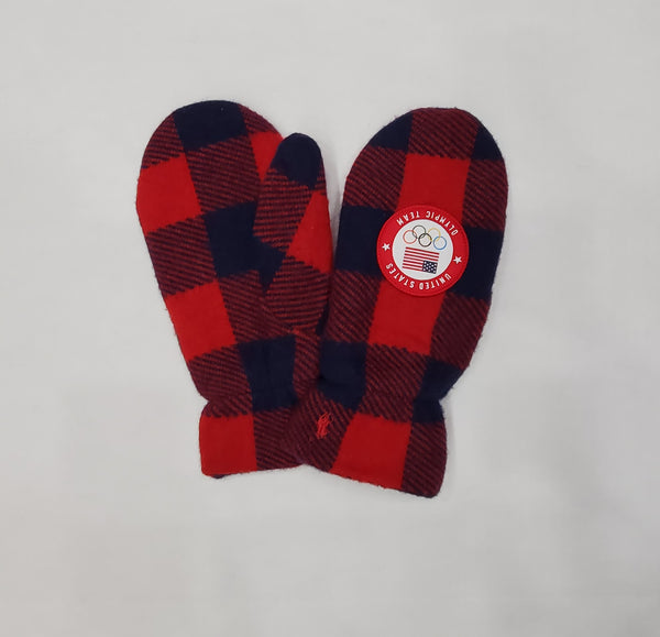 Nwt Polo Ralph Lauren Plaid Olympic Team Patch Gloves