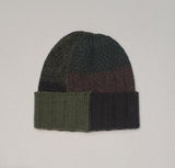 NWT Polo Ralph Lauren Olive Multi Patchwork Knit Skully - Unique Style