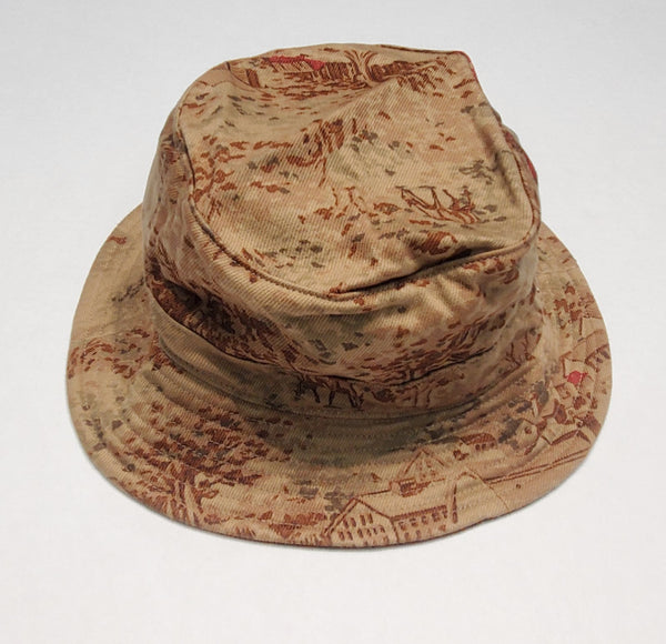 Nwt Polo Ralph Lauren Village Toile Print Bucket Hat