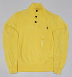 Nwt Polo Ralph Lauren Yellow Small Pony Mock Neck Sweater - Unique Style