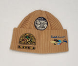 NWT Polo Ralph Lauren Khaki Sportsman Outdoors Patch Skully - Unique Style