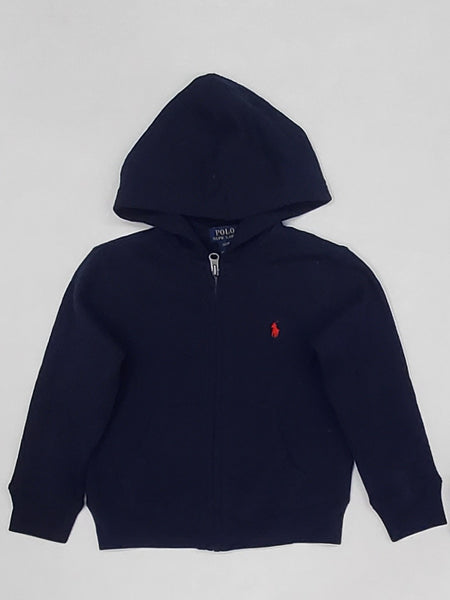 Nwt Polo Ralph Lauren Polo Navy/Red Small Pony Hoody (2T-7T)