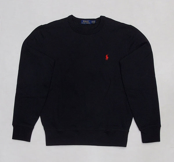 Nwt Polo Ralph Lauren Black with Red Small Pony Sweatshirt