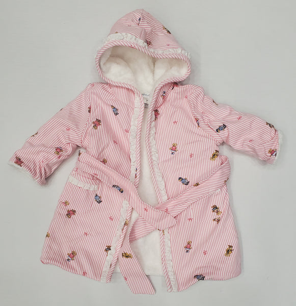 Nwt Girls Polo Ralph Lauren Pink Teddy Bear Robe (3M) - Unique Style