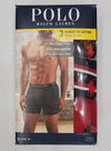 Polo Ralph Lauren Classic Fit 3 Pack Boxer Briefs (Black/Striped/Red)