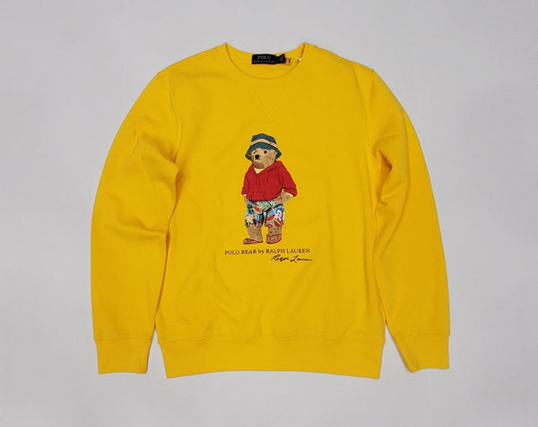 Nwt Polo Ralph Lauren Yellow Beach Teddy Bear Sweatshirt - Unique Style