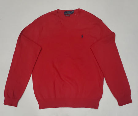 Nwt Polo Ralph Lauren Orange w/Blue Horse Half-Zip Sweater