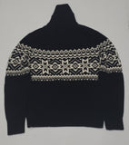 Nwt Polo Ralph Lauren Black Snow Flake Sweater - Unique Style